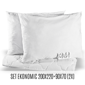 Set manželské přikrývky a polštářů Ekonomic 220x200 + 90x70 (2x) EMI