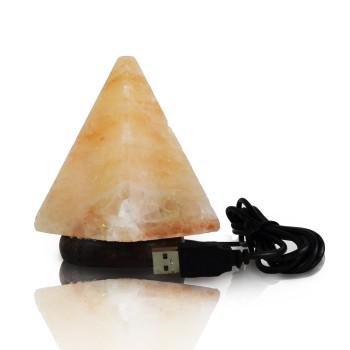Solná lampa USB pyramida